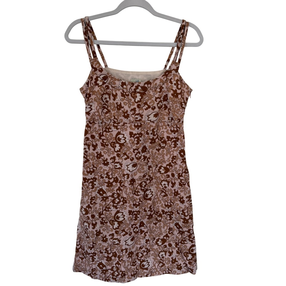 Odille Brown Floral Mini Dress
